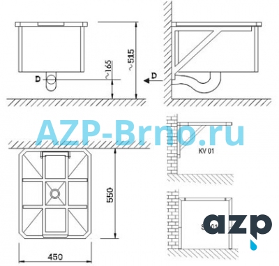 Слив для ведра VL 01 AZP Brno Чехия (фото, схема) Слив для ведра VL 01 AZP Brno Чехия (фото, схема)
